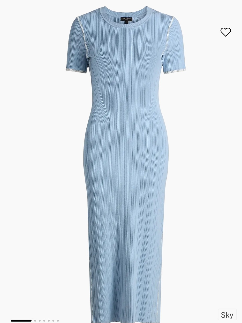Rag & Bone Harper Rib-Knit Midi-Dress - Picture 2 of 7